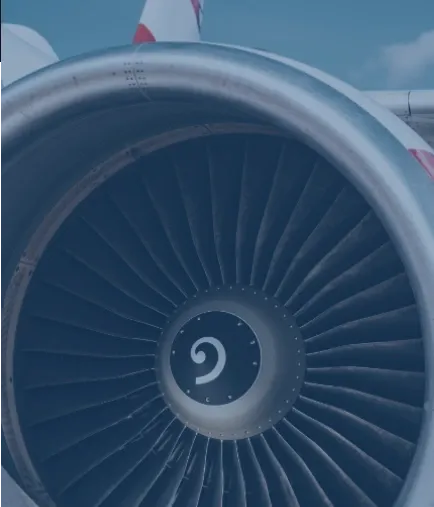 Turbine engine assembly representing aerospace component machining.